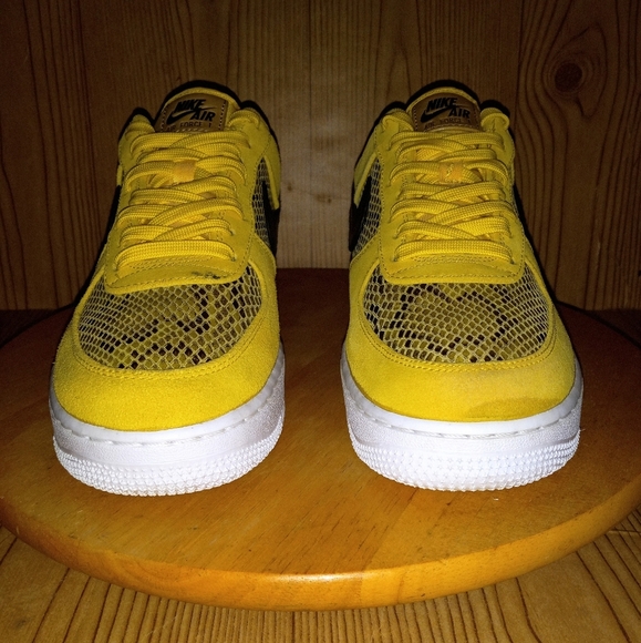 Nike Air Force 1 \'07 Premium Yellow Snakeskin BQ4424 700 Mens 8.5 main image 4